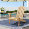 Gardeon Adirondack Outdoor Chairs Wooden Beach Chair Patio Furniture Garden Natural - OZ Home Deals