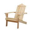 Gardeon Adirondack Outdoor Chairs Wooden Beach Chair Patio Furniture Garden Natural - OZ Home Deals