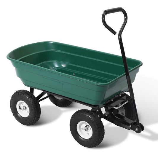 Gardeon Garden Cart Dump 270kg Hand Trailer Trolley Wagon Wheelbarrow Pull 75L - OZ Home Deals