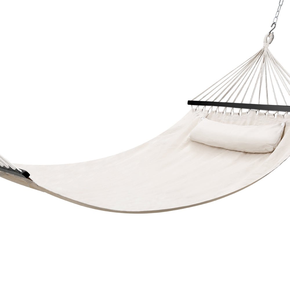 Gardeon Hammock Bed Outdoor Camping Portable Hanging Chair 2 Person Piillow - OZ Home Deals