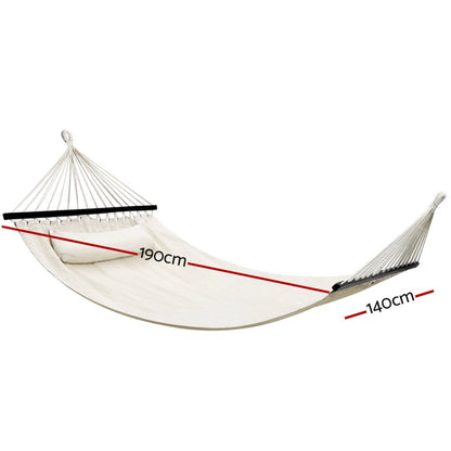 Gardeon Hammock Bed Outdoor Camping Portable Hanging Chair 2 Person Piillow - OZ Home Deals