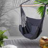 Gardeon Hammock Chair Outdoor Camping Hanging Hammocks Cushion Pillow Grey - OZ Home Deals