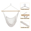 Gardeon Hammock Chair Outdoor Hanging Camping Mesh Indoor Cream - OZ Home Deals