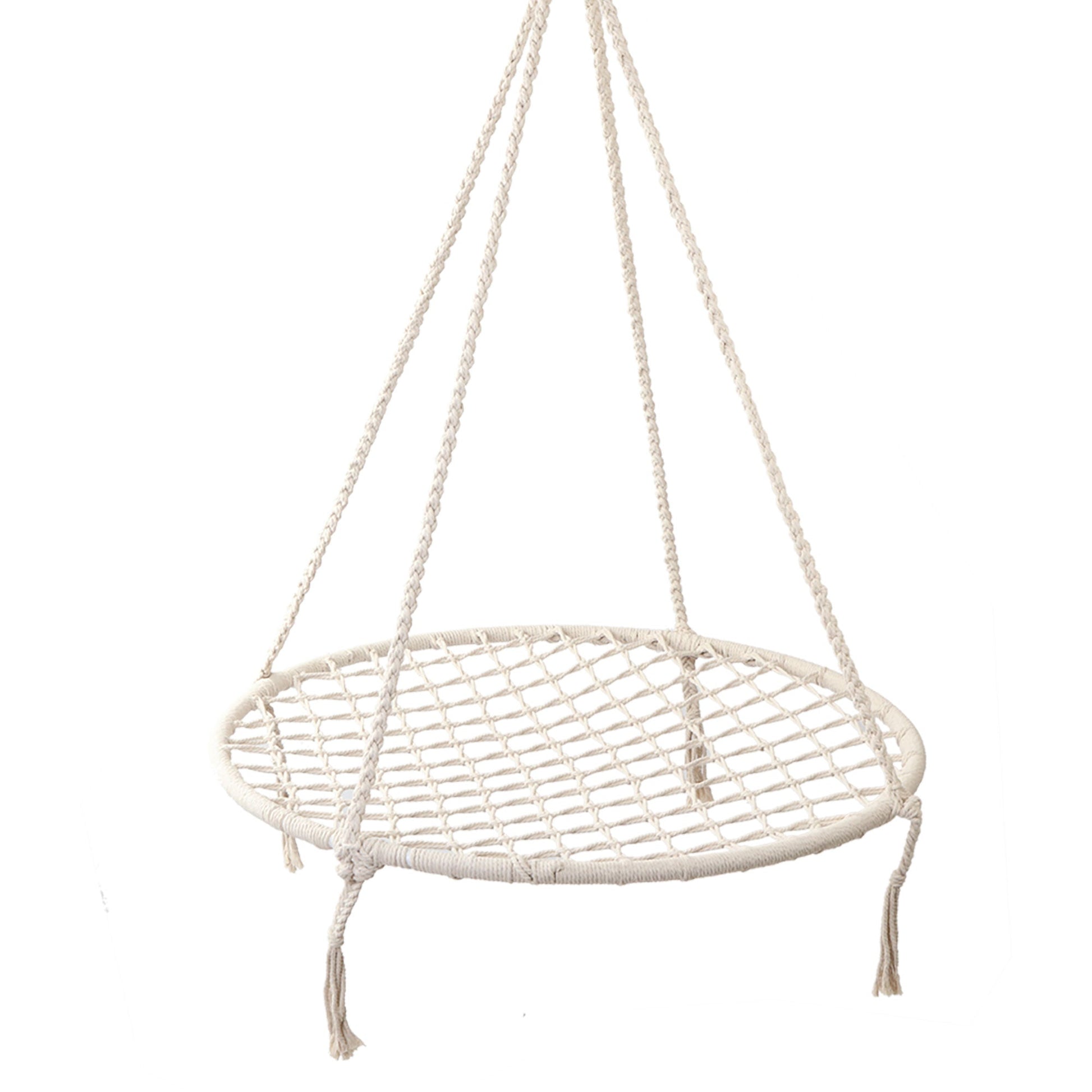 Gardeon Hammock Chair Outdoor Tree Swing Nest Web Hanging Seat 100cm - OZ Home Deals