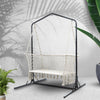 Gardeon Hammock Chair with Stand Macrame Outdoor Garden 2 Seater Cream - OZ Home Deals
