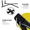 Gardeon Hammock Chair with Steel Stand Armrest Outdoor Hanging Cream - OZ Home Deals