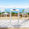 Gardeon Outdoor Bar Set Stools 3-Piece Dining Chairs Table Patio Aluminium Bistro Set - OZ Home Deals