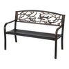 Gardeon Outdoor Bench Seat Garden Steel Outdoor Furniture 3 Seater Park Bronze - OZ Home Deals