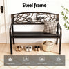 Gardeon Outdoor Bench Seat Garden Steel Outdoor Furniture 3 Seater Park Bronze - OZ Home Deals