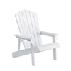 Gardeon Outdoor Chairs HDPE Adirondack Beach Chair Sun Lounge Patio Furniture Garden white - OZ Home Deals