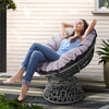 Gardeon Outdoor Chairs Outdoor Furniture Papasan Chair Wicker Patio Garden Grey - OZ Home Deals