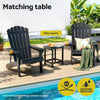 Gardeon Outdoor Coffee Side Table HDPE Desk Patio Furniture Camping Garden Black - OZ Home Deals