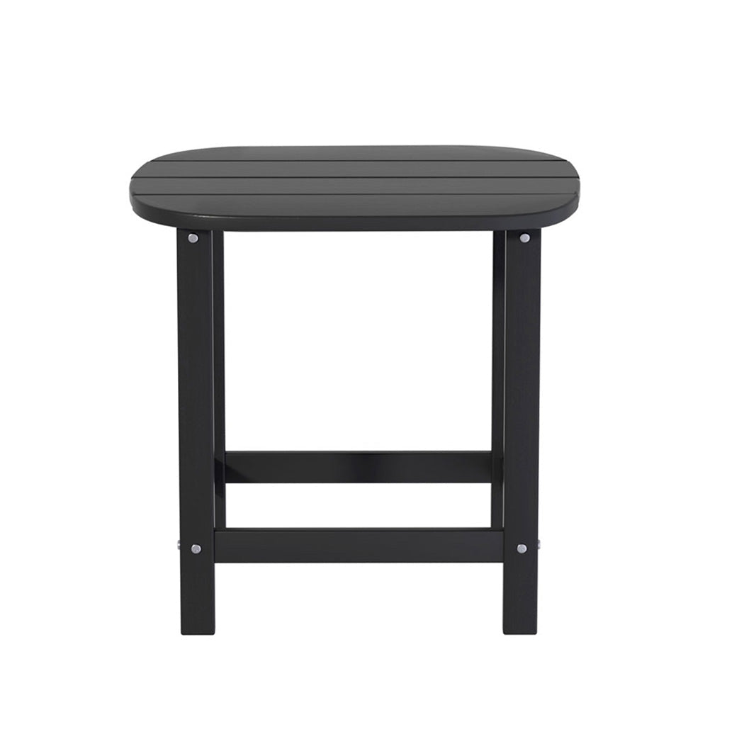 Gardeon Outdoor Coffee Side Table HDPE Desk Patio Furniture Camping Garden Black - OZ Home Deals