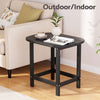 Gardeon Outdoor Coffee Side Table HDPE Desk Patio Furniture Camping Garden Black - OZ Home Deals