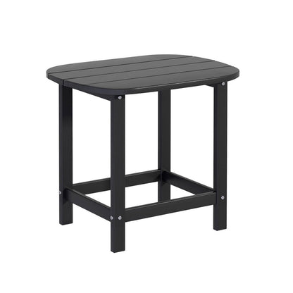 Gardeon Outdoor Coffee Side Table HDPE Desk Patio Furniture Camping Garden Black - OZ Home Deals