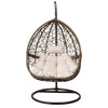 Gardeon Outdoor Egg Swing Chair Wicker Rattan Furniture Pod Stand Cushion Latte - OZ Home Deals