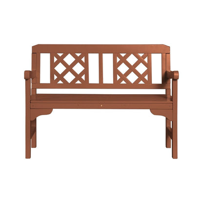 Gardeon Outdoor Garden Bench Wooden Chair 2 Seat Patio Furniture Lounge Natural - OZ Home Deals