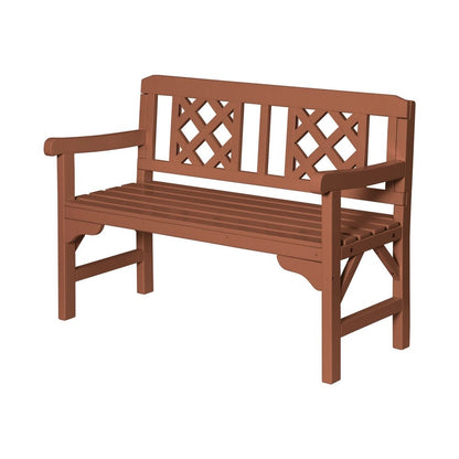 Gardeon Outdoor Garden Bench Wooden Chair 2 Seat Patio Furniture Lounge Natural - OZ Home Deals