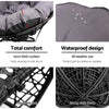 Gardeon Outdoor Lounge Setting Furniture Wicker Papasan Chairs Table Patio Black - OZ Home Deals
