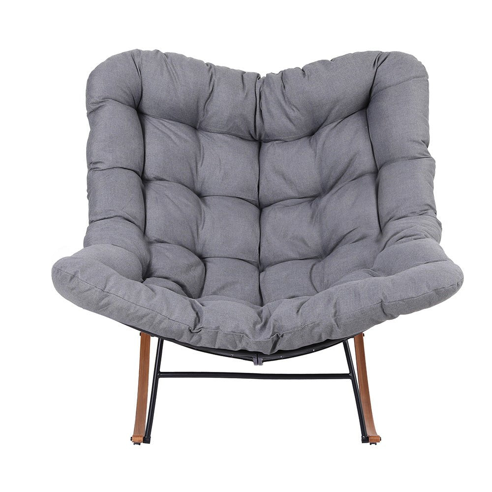 Gardeon Outdoor Rocking Chair Furniture Papasan Recliner Garden Patio Lounge Setting - OZ Home Deals