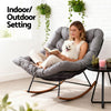 Gardeon Outdoor Rocking Chair Furniture Papasan Recliner Garden Patio Lounge Setting - OZ Home Deals