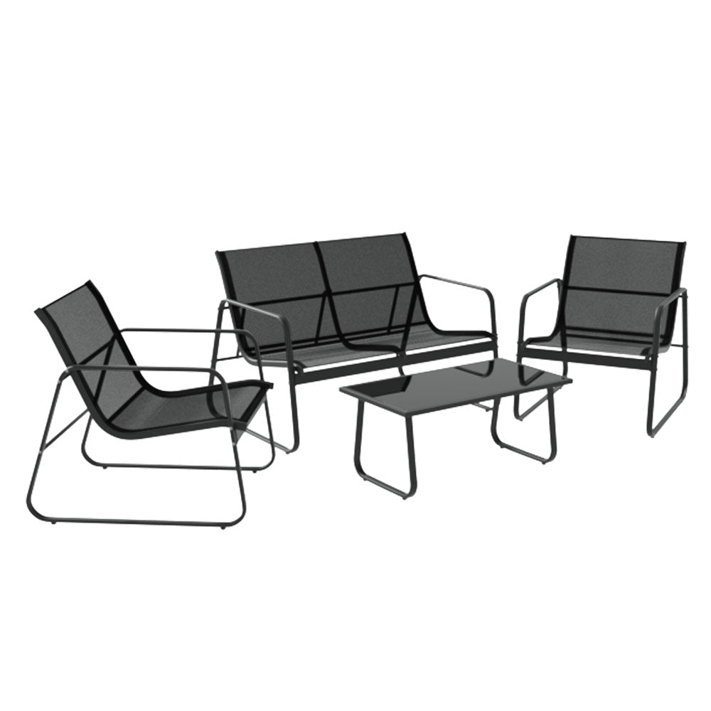 Gardeon Outdoor Sofa Set Lounge Setting Textilene Table and Chairs Garden Patio Furniture - OZ Home Deals