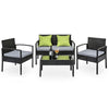 Gardeon Outdoor Sofa Set Wicker Lounge Setting Table and Chairs Patio Furniture - OZ Home Deals