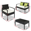 Gardeon Outdoor Sofa Set Wicker Lounge Setting Table and Chairs Patio Furniture - OZ Home Deals