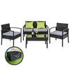 Gardeon Outdoor Sofa Set Wicker Lounge Setting Table and Chairs Storage Cover - OZ Home Deals