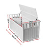 Gardeon Outdoor Storage Bench Box 129cm Wooden Garden Toy Chest Sheds Patio Furniture XL White - OZ Home Deals
