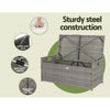 Gardeon Outdoor Storage Bench Box Wicker Garden Sheds Tools Cushion Patio Furniture Grey - OZ Home Deals
