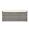 Gardeon Outdoor Storage Bench Box Wicker Garden Sheds Tools Cushion Patio Furniture Grey - OZ Home Deals