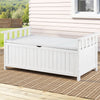 Gardeon Outdoor Storage Bench Box Wooden Garden Toy Tool Patio Furniture White - OZ Home Deals