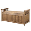 Gardeon Outdoor Storage Bench Box Wooden Garden Toy Tool Sheds Patio Furniture Brown - OZ Home Deals