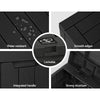 Gardeon Outdoor Storage Box 118L Container Lockable Garden Toy Tool Shed Black - OZ Home Deals
