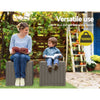 Gardeon Outdoor Storage Box 118L Container Lockable Garden Toy Tool Shed Grey - OZ Home Deals