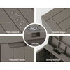 Gardeon Outdoor Storage Box 118L Container Lockable Garden Toy Tool Shed Grey - OZ Home Deals