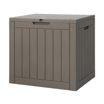 Gardeon Outdoor Storage Box 118L Container Lockable Garden Toy Tool Shed Grey - OZ Home Deals