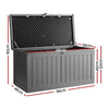 Gardeon Outdoor Storage Box 190L Container Lockable Garden Bench Tool Shed Black - OZ Home Deals