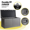 Gardeon Outdoor Storage Box 190L Container Lockable Garden Bench Tool Shed Black - OZ Home Deals