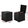 Gardeon Outdoor Storage Box 195L Organiser Garden Bench Deck Toy Shed Tool Black - OZ Home Deals