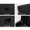 Gardeon Outdoor Storage Box 195L Organiser Garden Bench Deck Toy Shed Tool Black - OZ Home Deals