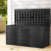 Gardeon Outdoor Storage Box 290L Lockable Organiser Garden Deck Shed All Black - OZ Home Deals