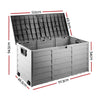 Gardeon Outdoor Storage Box 290L Lockable Organiser Garden Deck Shed Tool Black - OZ Home Deals