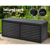 Gardeon Outdoor Storage Box 390L Container Lockable Garden Bench Shed Tools Toy All Black - OZ Home Deals