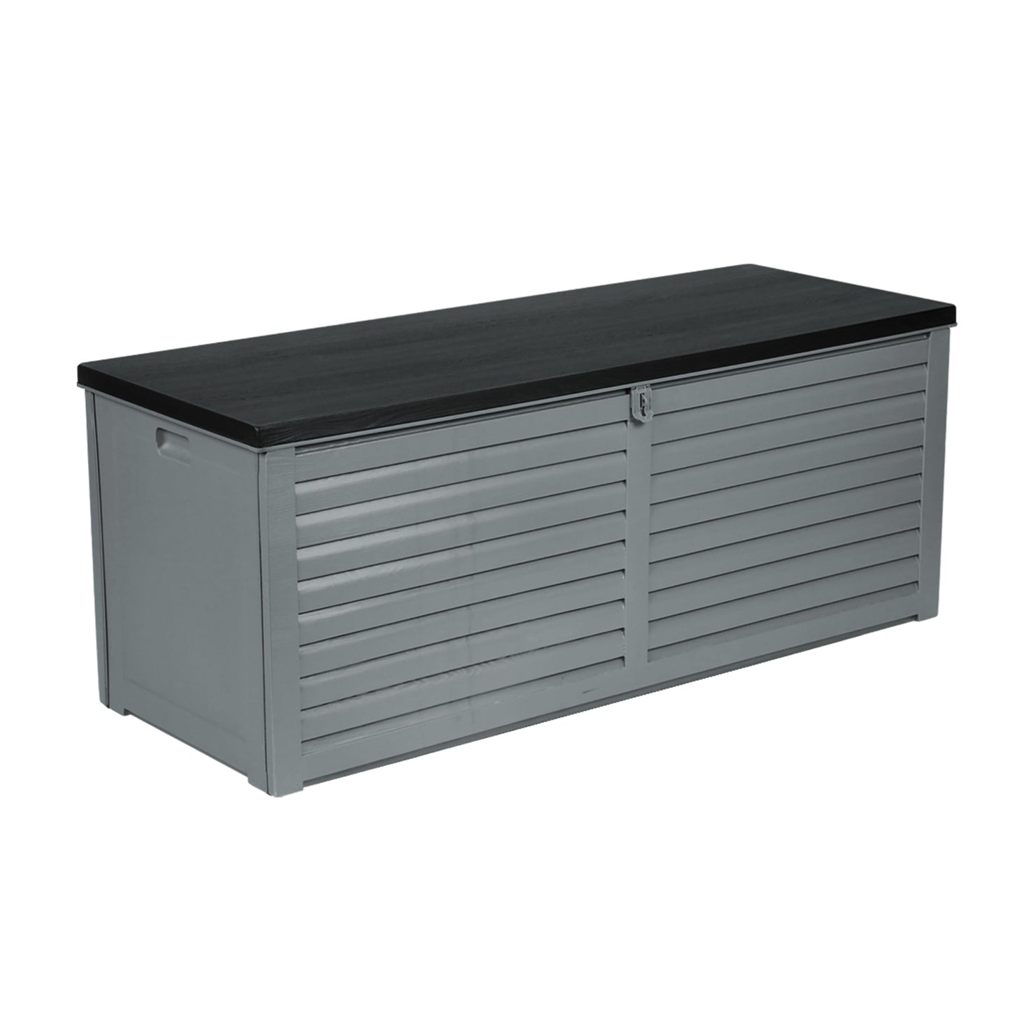 Gardeon Outdoor Storage Box 390L Container Lockable Garden Bench Tools Toy Shed Black - OZ Home Deals