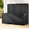 Gardeon Outdoor Storage Box 490L Container Lockable Garden Bench Shed Tools Toy All Black - OZ Home Deals