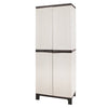 Gardeon Outdoor Storage Cabinet Box 173cm Lockable Cupboard Sheds Adjustable Rattan Beige - OZ Home Deals
