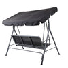 Gardeon Outdoor Swing Chair Garden Bench Furniture Canopy 3 Seater Mesh Black - OZ Home Deals