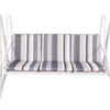 Gardeon Outdoor Swing Chair Garden Bench Furniture Canopy 3 Seater White Grey - OZ Home Deals